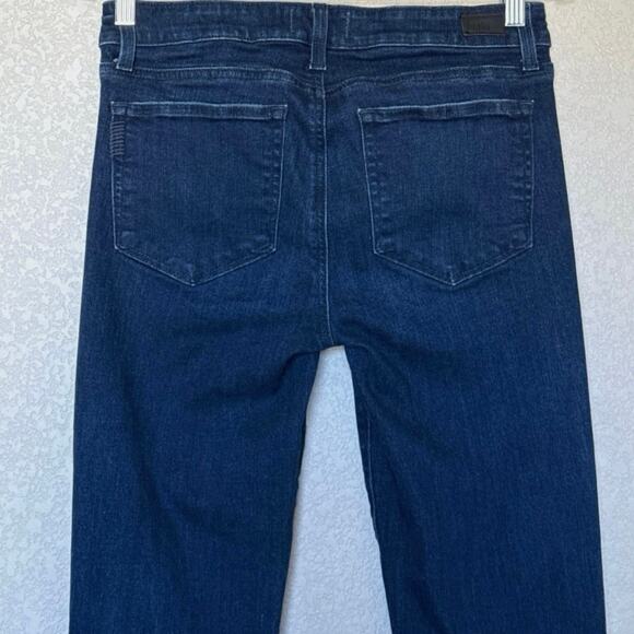 PAIGE Women's Boot Cut Jeans - Dark Blue - Picture 5 of 11